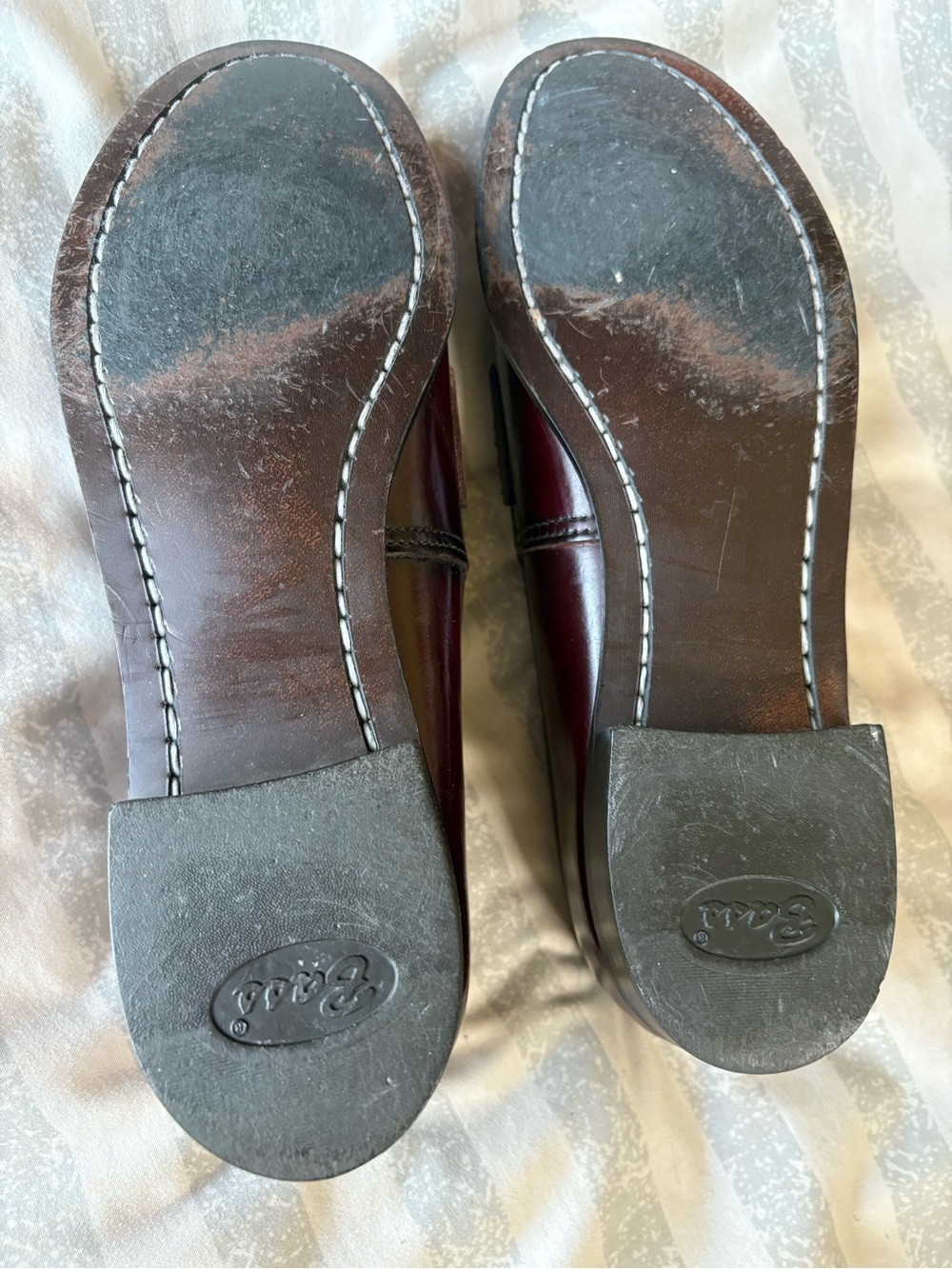 Bass & Co. Women’s Burgundy Leather Penny Loafers Size 7N Classic Dress Shoes - Picture 9 of 10